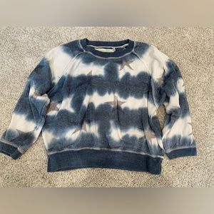 Vintage Havana blue and white star sweatshirt- girls 10/12 M